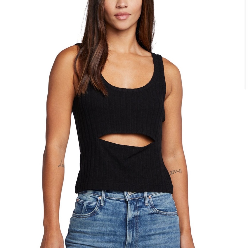 NWT Revolve Poor boy tank in true black - chaser